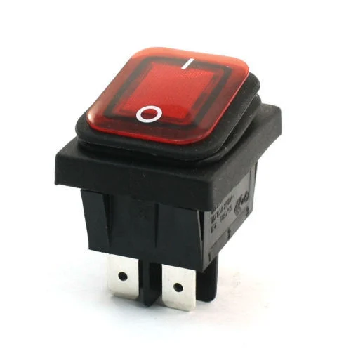 Waterproof Boat 15A 12V DC on off Dpst LED Illuminated Light 4 Pin Rocker Switch